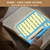 5X 10X Full Page Magnifying Glass for Reading, Rechargeable with 48 Adjustable LED Lights & 3 Light Modes, Comfort-Grip & Lightweight Handheld Magnifier for Seniors, Reading Aid, Low Vision(Blue)
