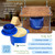Wooden Cheese Press for Cheese Making Supplies 12 in Plywood 1/2 in Thick Metal Guides and Cheese Mold with Follower Piston 1/2 Gal
