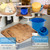 Wooden Cheese Press for Cheese Making Supplies 12 in Plywood 1/2 in Thick Metal Guides and Cheese Mold with Follower Piston 1/2 Gal