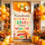 AIBIIN Fall Harvest Decorations, Kindness Leaves Others Encouraged Classroom Door Cover Banner Happy Fall Y'all Door Sign Fall Party Door Decorations 35.4 x 70.8 Inch