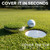 KINGTOP Stainless Steel Golf Hole Cup Covers with Turf, 4 Pack