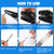 JRready ST6549 .062" Pins Connector Kit 2 3 4 6 Circuits Connector Power Housings with Pin Removal Tool 18-24AWG Electrical Crimps Terminal 02062103/02061103 Standard Molex 3.68mm Pitch Connectors