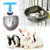 10Pcs Automatic Drinker, Feeder Drinker,Chicken Waterer Stainless Steel Rabbit Drinker Drinking Water Bowl Feeding Accessories for Marten Fox Hens Duck Goose Turkey(Siamese tee)