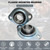2 Pack SBPFL206-20 Pillow Block Bearings 1-1/4" Bore Bearing Units Steel Flange Mounted Bearing Housing (SBPFL206)