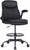 Misolant Drafting Chair, Tall Office Chair for Standing Desk, High Leather Executive Office Chair with Adjustable Height and Flip-up Armrest for Counter Height Desk