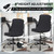 Misolant Drafting Chair, Tall Office Chair for Standing Desk, High Leather Executive Office Chair with Adjustable Height and Flip-up Armrest for Counter Height Desk