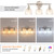 Shenmoyl Bathroom Light Fixtures, 3-Light Vanity wall Light Over Mirror with Clear Tulip Glass Shade for Bedroom Living Room (Bulb Not Included), Satin Nickel