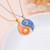 FLYOW S925 Sterling Silver Best Friend Pendant Friendship Sun Moon Yin Yang Matching Bff Necklace for Women Jewelry