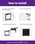 VCELINK 2 Gang Brush Wall Plate for Wall Mount TV, Black, 2 Pack
