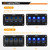 Nilight - 90109D 4 Gang Aluminum Rocker Switch Panel Toggle Dash 5 Pin ON/Off Pre-Wired Rocker Switch Blue Backlit Switch for Automotive Car Marine Boat RV,2 Years Warranty