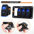 Nilight - 90109D 4 Gang Aluminum Rocker Switch Panel Toggle Dash 5 Pin ON/Off Pre-Wired Rocker Switch Blue Backlit Switch for Automotive Car Marine Boat RV,2 Years Warranty