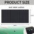 8ft Pool Table Insert - Convertible Foldable Top Transforms to Dining & Game Table, Billiard Table Cover with Waterproof Leather(Black)