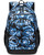 FOKDUVB Middle High School Backpacks for Boys Girls Large Bookbags with Laptop Compartment for Teens Teenagers Back to School Book Bags Mochilas Escolares para Adolescentes (Blue/Black, Tie-Dye)