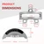 2-Pack Bandsaw Trunnions with Scale, Fit For 14" Standard Bandsaws, Replace Trunnions 426-02-0-950-0002, 426-02-395-0005, LBS-60, JWBS-14, 100042