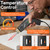 Preciva Hot Knife Foam Cutter Kit with Case, Electric Foam Cutting Tool - 8 Blades Set, Digital Display, 20 Temp 200-600℃, Pure Copper & Overheat Protection for PE Foam/XPS/Rope/Fabric/DIY