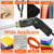 Preciva Hot Knife Foam Cutter Kit with Case, Electric Foam Cutting Tool - 8 Blades Set, Digital Display, 20 Temp 200-600℃, Pure Copper & Overheat Protection for PE Foam/XPS/Rope/Fabric/DIY