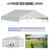 Ddeman Outdoor Dog Kennel Cover 10'W x 10'L Replacement Covers - Beige