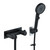 Beiyi RV Shower Faucet, Matte Black Metal Camper Shower Faucet with Hose and Shower 4" RV Outside for Travel Trailer, Camper, Motorhome