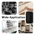 bociloy 2Pcs 4.37"x2.74" Black Zinc Alloy Recessed Pull Handle, Flush Lift Handle for Toolbox Cabinet Drawer, Heavy Duty Recessed Door Handle for Deck Hatch Access Door Kitchen Hardware