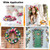 Varku 217 Pcs Mini Artificial Silk Flowers, Fake Rose Daisy Faux Flowers for Crafts, Rose Flowers Sunflower Daisy for Wedding Decoration and Daily Embellishment
