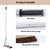 Leaf Roof Brush with Gloves, Roof Rake Remove Leaves, Adjustable 5-21ft Roof Cleaning Brush Tool for Shingles, Corrugated, Solar Panel, Lightweight Long Handle Extension Aluminum Poles Broom (21FT)