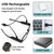 Reading Glasses with Lights Rechargeable Bright LED Readers Magnifying Glasses Lighted Reading Glasses Magnifying Eyewear Hands Free Magnifier Eyeglasses for Men Women Close Work Reading Crafts+2.0