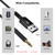 USB to 3.5mm TRS Audio Jack Adapter, USB Male to 3.5mm AUX Stereo Audio Cable Nylon Braided AUX Converter Cord for PC,Headphones, Speaker, Laptop, Windows, Mac OSX