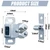 Bonuci Cabinet Door Latch and Catch Hardware, Silver