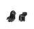 Oispyer 4PCS Electric Radiator Fan Mounting Kit, L Shape Fan Bracket Feet Mounts Legs Install Tabs Universal Plastic Vehicle Engine Radiators Intercooler Cooling Fan Mount Tab