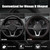 West Llama Customized Auto Car Steering Wheel Cover for Nissan,D Shaped Steering Wheel Cover for Rogue,Altima,Kicks (D-Shaped-Black+Red Line)