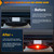 Nilight LED Brake Light Trailer Hitch Cover Square Red Driving Lamp