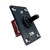 3 Way On/Off/On Toggle Tilt Switches 12V 15A for Marine Boat, Trim Switch Momentary Up Down 3 Position Control Waterproof Cap, Transfer Switch with Mounting Plate(1-3/4"" W X 2-1/2"" H)