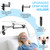 CPAP Hose Holder for Bed (Wall-Damage-Free),CPAP Hanger for Hose and Mask,Rotating Telescopic Arm Prevents Tubing from Getting Tangled.Cpap Hooks Keep The Cpap Supplies Bedside Tidy.(Matte Black)