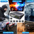 RV Tire Pressure Monitoring System -TPMS Tire Pressure Monitor with 6 Sensors,M12-3 TPMS Solar Charge & USB Color LCD Display, 0-9.9BAR/144PSI Range, 6 Alarm Modes for RV/Trailer/Truck IP67