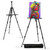RRFTOK 17-66 Inch Adjustable Art Easel Stand for Painting and Sign, Black