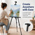 RRFTOK 17-66 Inch Adjustable Art Easel Stand for Painting and Sign, Black