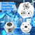 Copkim 6 Pack 12V DC Worm Gear Motor 8mm Coupling Bracket,12V 160rpm