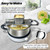 SPEENSUN Stainless Steel Spaetzle Maker & Strainer Set for 30CM Pots