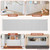 Retractable Baby Gates Extra Wide 200"W x 42"H Upgrade Reinforced Baby Gate