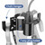 Aluminum Trailer Chain Holder with 7-Way Plug Holder for 2", 2-1/4"