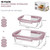 BOROHOUSE 10-Pack Glass Food Storage Containers with Tempered Glass Lids – Borosilicate, Airtight, Oven-Safe (-4°F~950°F), BPA-Free, 4.4 & 1.6 Cup, Leak-Proof, Dishwasher Safe (Pink)