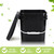 Suzile 10 Pcs 2.2 Gallon Square Bucket with Lid Food Grade Plastic Bucket 10L Utility Industrial Pail with Handle Container for Food Oil Tub Water Fishing Paint House Cleaning Car Washing(Black)