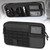 LEPHYON Tactical Car Visor Organizer with Molle Panel, Sunglasses Holder, Zipper Pockets, Heavy Duty 1000D Polyester Storage for SUV, Truck Accessories Black