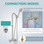 Aolemi Outdoor Shower Fixtures with Handheld,Hot and Cold,Brushed Nickel
