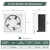 Fanspex 8" Shutter Exhaust Fan for Bathroom, Garage, Greenhouse & Attic