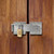 Pxoerzy Flip Gate Latch with Padlock Hole,gate Latch for Fence, Heavy Duty Double gate Latch for Wooden Fence,Swing and Sliding Open Gate,Barn Door, Shed, Vinyl Fence, Yard