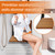 Folding Shower Seat 20'', Large Teak Shower Seat, Folding Shower Bench, Wall Mount Foldable Chair, 500 lbs Capacity, Stainless Steel, Black