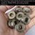 100 PCS 608-ZZ Ball Bearing - Double Metal Sealed Shielded Miniature Deep Groove Bearings for Furniture Wheel, Skateboards, Inline Skates, Scooters, Roller Blade Skates (8mm x 22mm x 7mm)