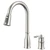 APPASO 2 Hole Kitchen Faucet with Pull Down Sprayer, Brushed Nickel