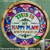 "This Is My Happy Place Don't F It Up" Sign, 11.5 Inch Acrylic Wall Decor, Vibrant Colors Round Garden Sign for Home, Garden, Bar, Farm, Coffee Shop Decor